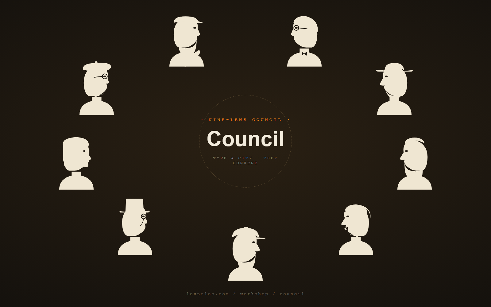 Council: nine experts read your city